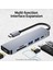 6'sı 1 Arada Çok Işlevli Type-C Hub Alüminyum Alaşımlı Type-C Dönüştürücü Hd Usb2.0 Usb3.0 Pd Bağlantı Noktaları Tf Sd Kart Yuvaları Tak ve Çalıştır (Yurt Dışından) 1