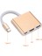 USB 3.1 Type-C'den USB 3.0/ Hd/ Type-C Hub'a Usb-C 3'ü 1 Arada Adaptör Dongle Dock Kablosu Macbook Pro, Dell Xps 13 Için Yedek (Yurt Dışından) 4