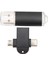 USB Bellek Depolama Çubuğu Kompakt Taşınabilir USB Flash Sürücü Usb'den Tip C'ye ve Micro USB Adaptörüne Windows 98 Için Os x 9 Siyah 128 GB (Yurt Dışından) 1