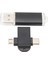 USB Bellek Depolama Çubuğu Kompakt Taşınabilir USB Flash Sürücü Usb'den Tip C'ye ve Micro USB Adaptörüne Windows 98 Için Os x 9 Siyah 128 GB (Yurt Dışından) 2