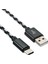 USB Type C Şarj Kablosu Şarj Veri Kablosu Type-C Telefon Kablosu Data Senkronizasyon Naylon Örgülü Yedek Samsung Huawei Xiaomi Siyah (Yurt Dışından) 4