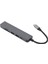 USB C Yerleştirme Istasyonu Çoklu Port Yüksek Isı Dağılımı 4K 30FPS Kararlı Iletim 87W 6'sı 1 Arada USB C Hub Bilgisayar Telefon Tablet Için (Yurt Dışından) 5