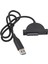 USB 2.0 - Sata Kablosu Sıcak Değiştirme Tak ve Çalıştır USB - 7 Plus 6 Pin Ince Sata Adaptör Kablosu Dizüstü Bilgisayar CD DVD Rom Için (Yurt Dışından) 3