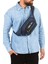 Erkek Gri USB Kulaklık Çıkışlı Crossbody Çapraz Göğüs Omuz ve Bel Çantası NEWPOLO328 2