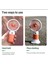 Telefon Tutuculu Taşınabilir El Fanı Masaüstü Şarjlı Mini Fan ve Soğutucu 2