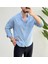 Erkek Yeni Sezon Trend Louıs Kumaş Terletme Yapmayan Vücuda Yapışmayan Oversize Gömlek 2