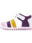 Ortopedik İlk Adım Kız Bebek Sandaleti KİAGCM2406 Beyaz Bordo Pembe 20 4