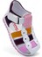 Ortopedik İlk Adım Kız Bebek Sandaleti KİAGCM2406 Beyaz Bordo Pembe 20 6