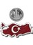 Gümüş Türkiye Haritası Rozet 1