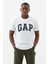 V-Everyday Soft Basıc Log Beyaz Erkek Kısa Kol T-Shirt 1