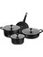 Home Aryıldız Parma Cast Alu Tencere Set Black 7 Parça 1