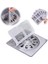 Kullanımlık Duş Tahliye Saç Çıkarıcı Örgü Çıkartma 4 "* 4", Banyo, Mutfak, Küvet, Lavabo Için Saç Tahliye Çıkartması (Kare, 20 Adet) 1