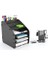 Design Otto Large Modest - 6 Renk A4 Evrak Rafı Masaüstü Organizer Düzenleyici (Siyah) 2