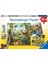 92659 Dağ Hayvanları Çocuk Puzzle, Çok Renkli, 3 x 49 Parça 1