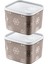 2'li Set No Frost Saklama Kabı Terra 1250 ml 1