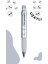 Deep Mekanik Kursun Klm 07MM Metalık Grı Renk Uzaylı Deseni 2