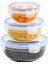 Plastik 3'lü Contalı Yuvarlak Saklama SET(400,800,1350 Ml) 2