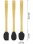 Indigo 3'lü Siyah Bambu Silikon Spatula Seti Uzun 26 cm VLT1502 3