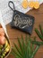 Quote Clutch: Brave In Black El Yapımı Organik Hasır Clutch 2