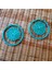 Madeline Earrings In Turquoise El Yapımı Hasır Küpe 1