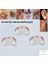 Cerrahi Çelik, 6 mm 8 mm 10 mm Çap, 3 Adet Septum Şambala Halka Piercing Küpe Set, Kaş, Dudak, Burun, Kulak Kullanımına Uygundur 1
