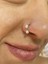 Cerrahi Çelik, 6 mm 8 mm 10 mm Çap, 3 Adet Septum Şambala Halka Piercing Küpe Set, Kaş, Dudak, Burun, Kulak Kullanımına Uygundur 4