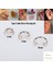 Cerrahi Çelik, 6 mm 8 mm 10 mm Çap, 3 Adet Septum Şambala Halka Piercing Küpe Set, Kaş, Dudak, Burun, Kulak Kullanımına Uygundur 1