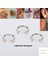 Cerrahi Çelik, 6 mm 8 mm 10 mm Çap, 3 Adet Septum Şambala Halka Piercing Küpe Set, Kaş, Dudak, Burun, Kulak Kullanımına Uygundur 1