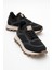 Erkek Kalın Taban Trikolu Bağcıklı Sneaker Mc 21326 Siyah 2