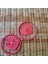Madeline Earrings In Coral El Yapımı Hasır Küpe 1