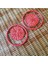 Madeline Earrings In Coral El Yapımı Hasır Küpe 2