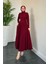 Wooden Buzzy Elbise Bordo 1