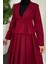 Elvin Blazer Etek Takım Bordo 3