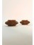 Bronz Renk Çizgili Tealight Mumluk Seti | Retro Modern Tasarım (2'li Set) 1