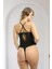 Siyah Çizgili Bodysuit - 876 4