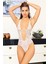 Beyaz Taşlı Bodysuit - 889 1