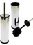 Mikro-1 Eko Metal Klozet Wc Fırça Seti Düz Kapak (4767) - AGT8721-9563 1