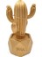 LED Işıklı Sevimli Kaktüs Dekoratif Masa Lambası Mini Biblo Gece Lambası-Gold - AGT5256-1770 5