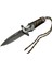 4266 Siyah Kamp Çakı 21CM - Yarı Otomatik Ipli Kemerlikli - AGT1321-9046 1