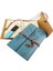 Ahşap Kutulu Mavi Deri Defter ve Anahtarlık Set - AGT8476-3226 2