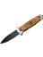 Fs 11032 Kahverengi Kurtarma / Kamp Çakısı 20CM - Kartal Işlemeli Ahşap Sap Ke - AGT9198-8258 1
