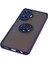 Realme C55 Kılıf Montreal Yüzüklü Silikon Kapak - Lacivert Glstd 5