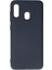Samsung Galaxy A20 Kılıf Nano Içi Kadife Silikon - Lacivert Glstd 1