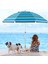 Plaj Deniz Bahçe Balkon Piknik Kamp Güneş Şemsiyesi Katlanır Mavi Beyaz 170 cm Plaj Şemsiyesi 1