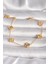 316L Çelik Gold Renk Baby Boy Yonca Model Işleme Detay Kadın Bileklik - TJ-BB6641 1