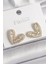 Pirinç Gold Renk Zirkon Taşlı Kalp Model Kadın Küpe - TJ-BKP9858 1