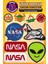 Ütü ile Yapışan Arma Yama, Nasa Uzay Seti (5 Adet) Ütüyle Yapışan Nakış Dokuma Aplike Patch 1