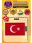 Ütü ile Yapışan Arma Yama, Türk Bayrağı Dikdörtgen (4 Adet) Ütüyle Yapışan Nakış Dokuma Aplike Patch 1