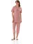 Yıldız Desenli Kısa Kol Büyük Beden Kapri Pijama Takımı 1
