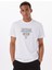 Bisiklet Yaka Desenli Beyaz Erkek T-Shirt M5GI11K8FQ4G011 Ss Cn Guess Trıang 1